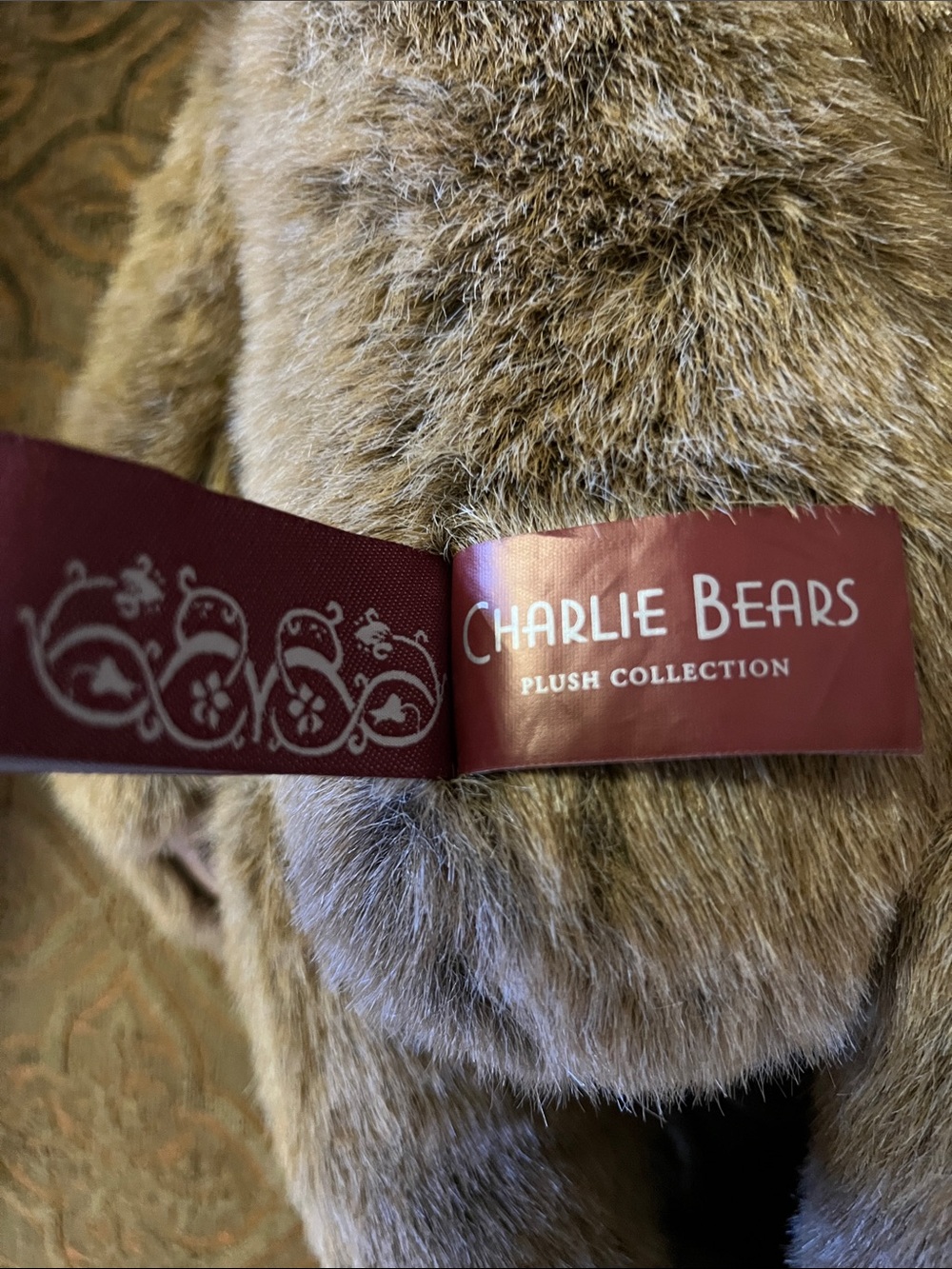 Charlie Bears Barlow CB252555 Fully Jointed With Satin Bow - Picture 7 of 11